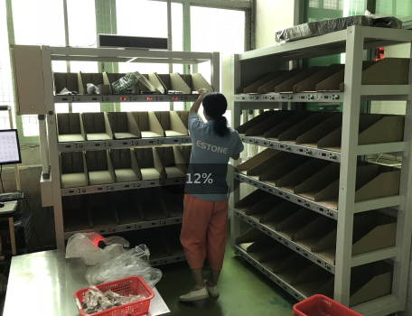沃港電子標簽分揀墻，提高200%訂單分揀效率